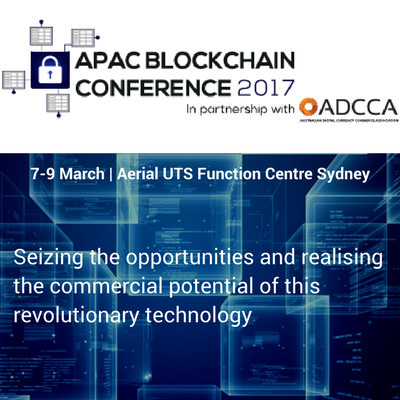 Announcing the APAC Blockchain Conference, Sydney, Australia