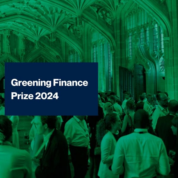 University of Oxford invites nominations for annual Greening Finance Prize