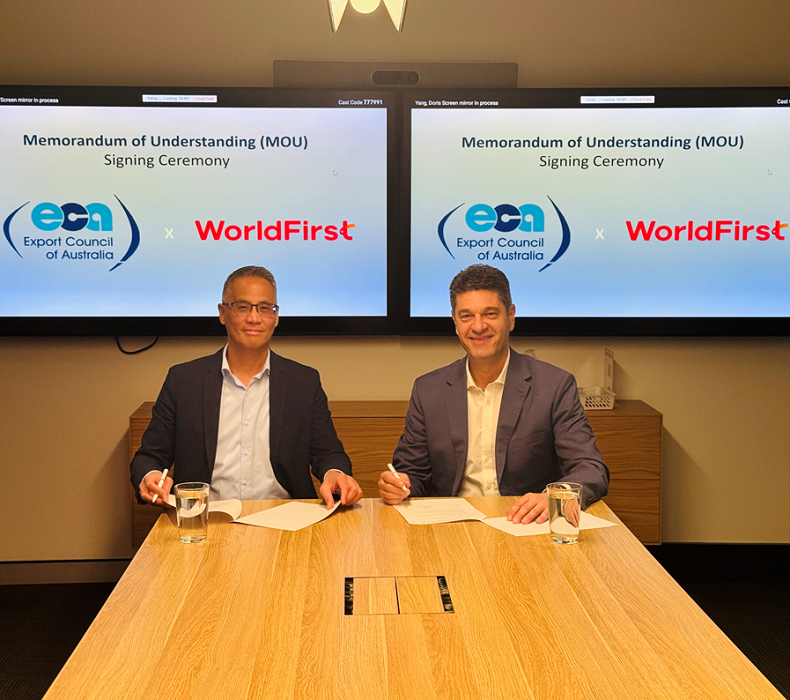 Export Council of Australia and WorldFirst announce strategic partnership to boost cross-border SME growth Export Council of Australia and WorldFirst announce strategic partnership to boost cross-border SME growth